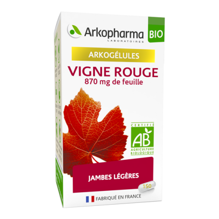 Arkopharma arkogélules vigne rouge bio 150 gélules