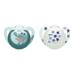 Nuk starlight 2 sucettes...