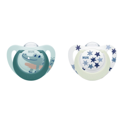Nuk starlight 2 sucettes...