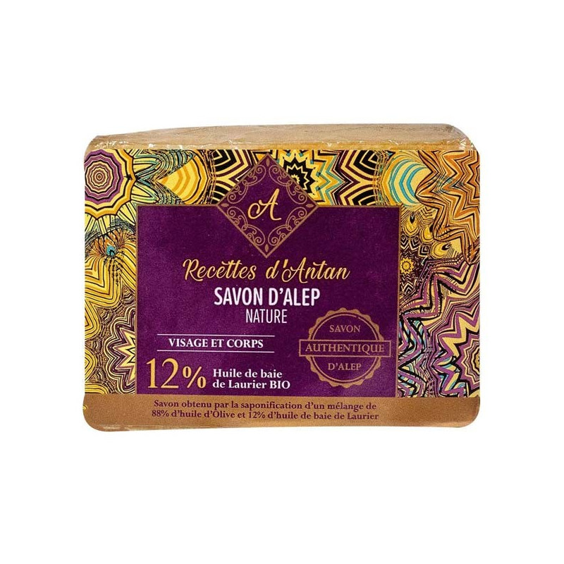 Recette d'Antan Savon d'Alep 12% Huile de Laurier 200g Recette d'Antan Savon d'Alep 12% Huile de Laurier 200g