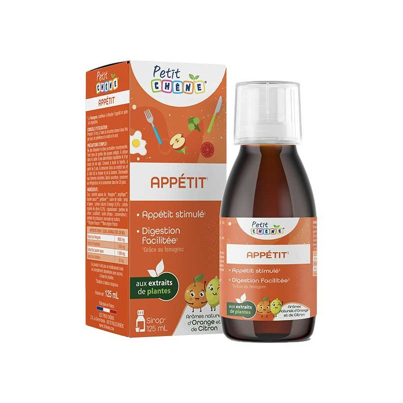 Petit Chêne Sirop Appétit 125ml Petit Chêne Sirop Appétit 125ml