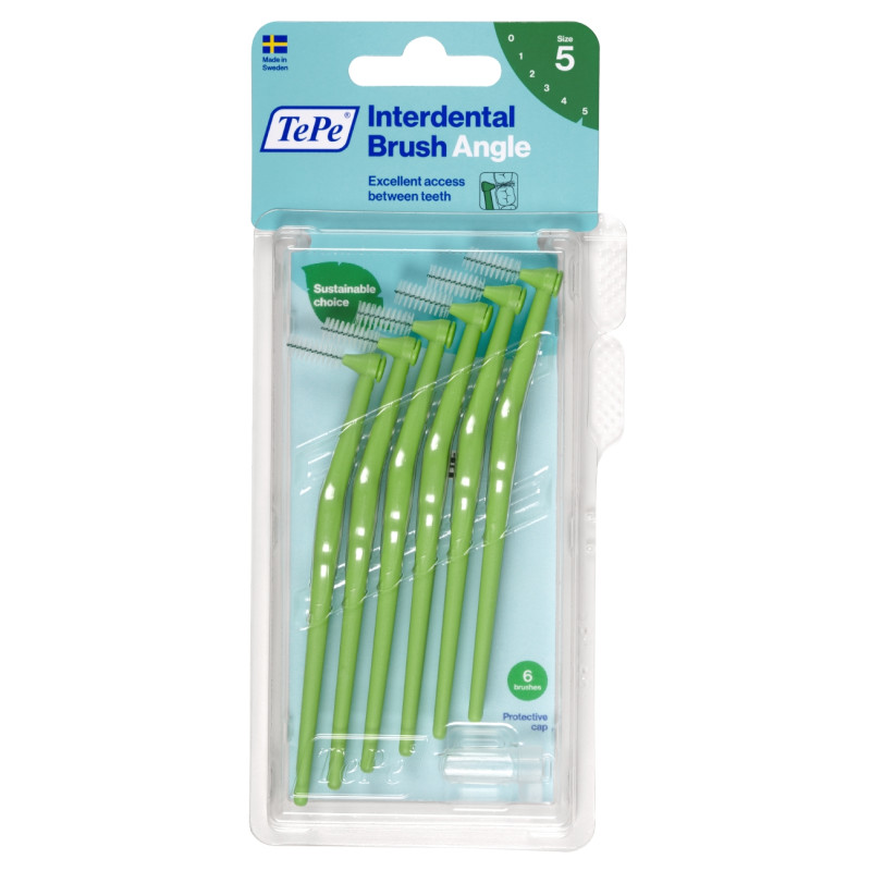 TePe Brossette Interdentaire Angle Eco-Responsable 0,8mm 6 unités TePe Brossette Interdentaire Angle Eco-Responsable 0,8mm 6 unités
