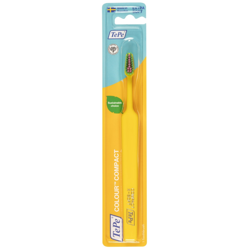 TePe Colour Compact Extra-Souple Jaune TePe Colour Compact Extra-Souple Jaune