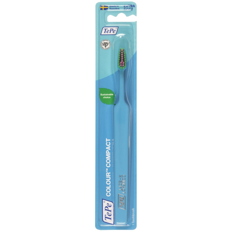 TePe Colour Compact Extra-Souple Turquoise TePe Colour Compact Extra-Souple Turquoise