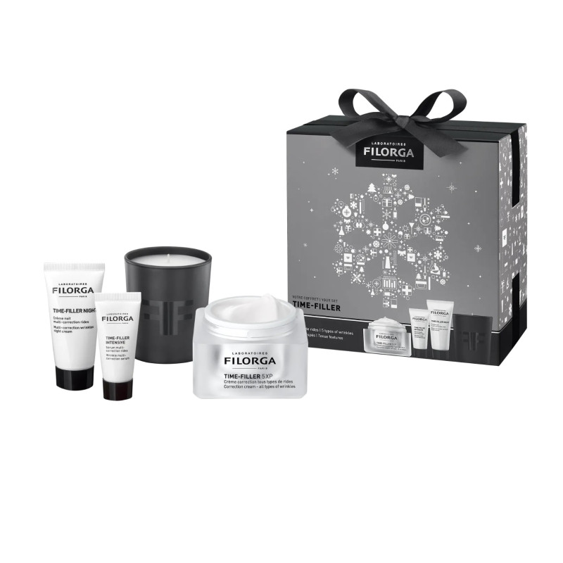 Filorga Coffret Time Filler 5XP 50ml + Time Filler Night 15ml + Time Filler Intensive 7ml + Mini Bougie Filorga Coffret Time Filler 5XP 50ml + Time Filler Night 15ml + Time Filler Intensive 7ml + Mini Bougie