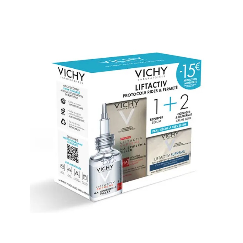 Vichy Coffret Liftactiv Supreme Sérum HA Filler 30ml et crème Jour Peau Sèche 50ml Vichy Coffret Liftactiv Supreme Sérum HA Filler 30ml et crème Jour Peau Sèche 50ml