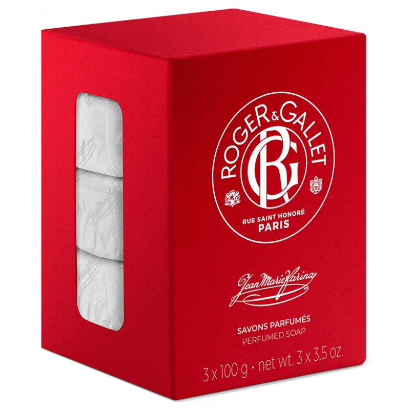 Roger & Gallet Jean-Marie Farina 3 Savons Parfumés de 100 g Roger & Gallet Jean-Marie Farina 3 Savons Parfumés de 100 g