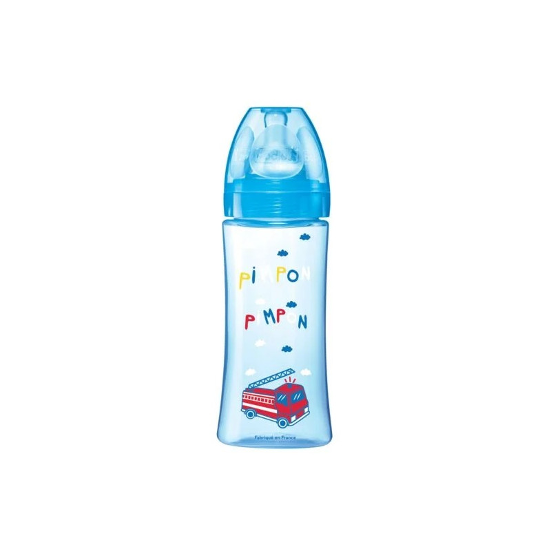 Dodie initiation+ biberon tétine 3vitesses débit 3 +6mois bleu 330ml Dodie initiation+ biberon tétine 3vitesses débit 3 +6mois bleu 330ml