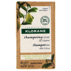Klorane Shampoing Solide au Cédrat 80 g