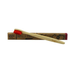 Sagyene Brosse Dents Bambou Rouge