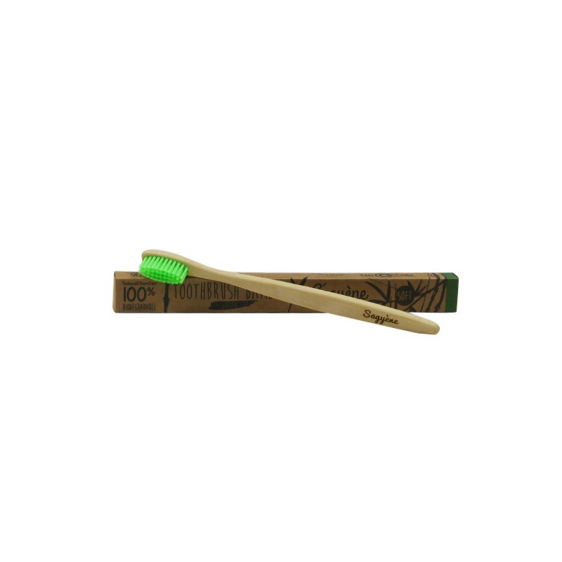 Sagyene Brosse à Dents Bambou Vert Sagyene Brosse à Dents Bambou Vert