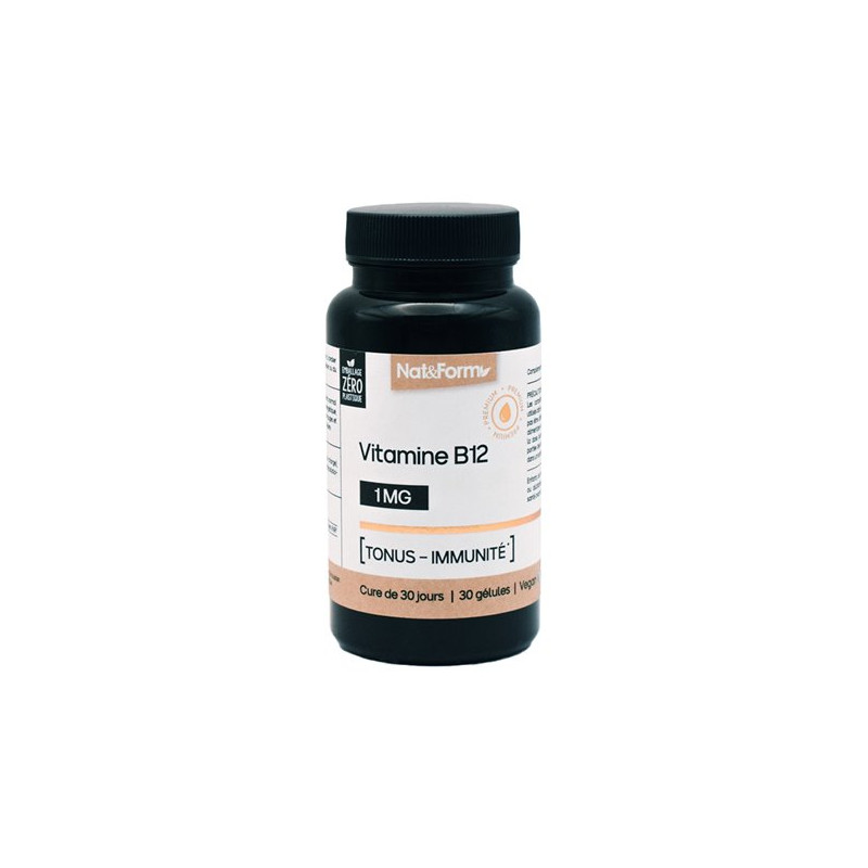 Nat & Form Nutraceutique Vitamine B12 30 Gélules