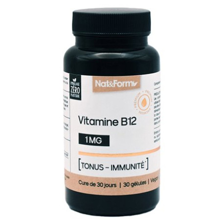 Nat & Form Nutraceutique Vitamine B12 30 Gélules