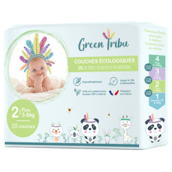 Green Tribu 30 Couches Taille 2 (3-6 kg)