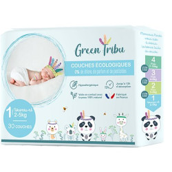 Green Tribu Couches Bébé Nouveau Né T1