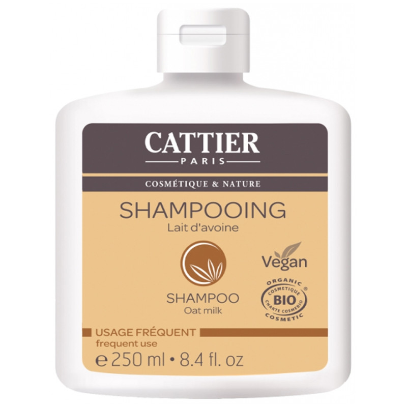 Cattier Shampoing Usage Fréquent Lait d'Avoine Bio 250 ml Cattier Shampoing Usage Fréquent Lait d'Avoine Bio 250 ml