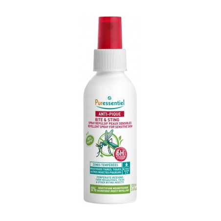 Puressentiel Anti-Pique Spray Répulsif Peaux Sensibles 100 ml