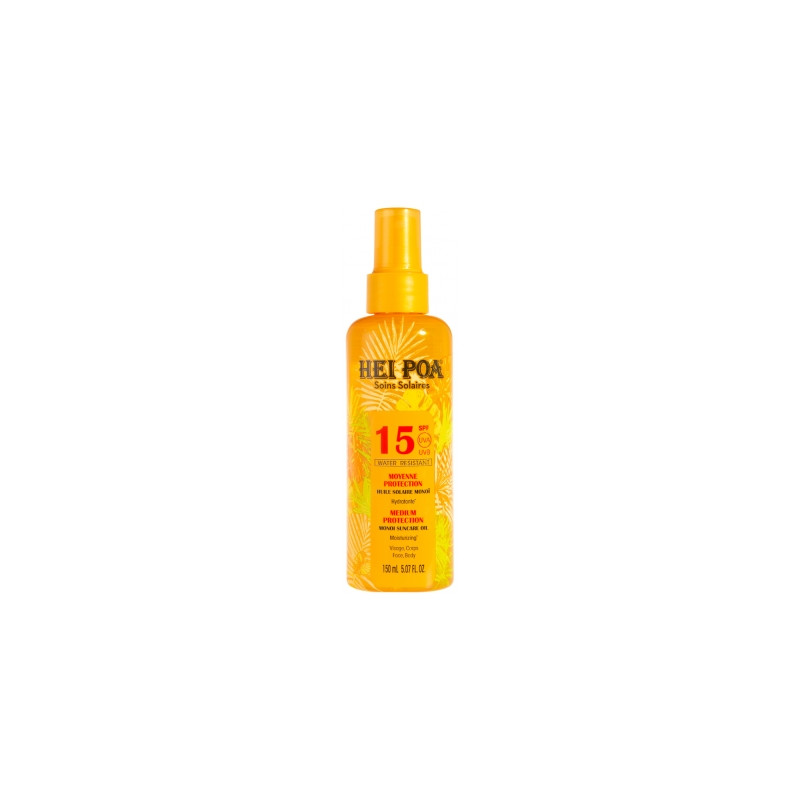 Hei Poa
Huile Solaire Monoï SPF15 150 ml Hei Poa
Huile Solaire Monoï SPF15 150 ml