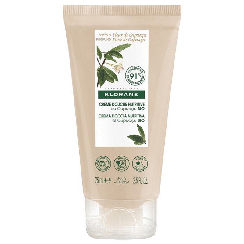 Klorane Crème Douche Nutritive à la Fleur de Cupuaçu 75 ml Klorane Crème Douche Nutritive à la Fleur de Cupuaçu 75 ml