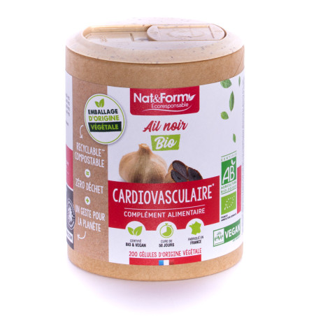 Nat&Form Ail Noir Bio 200 Gélules Végan