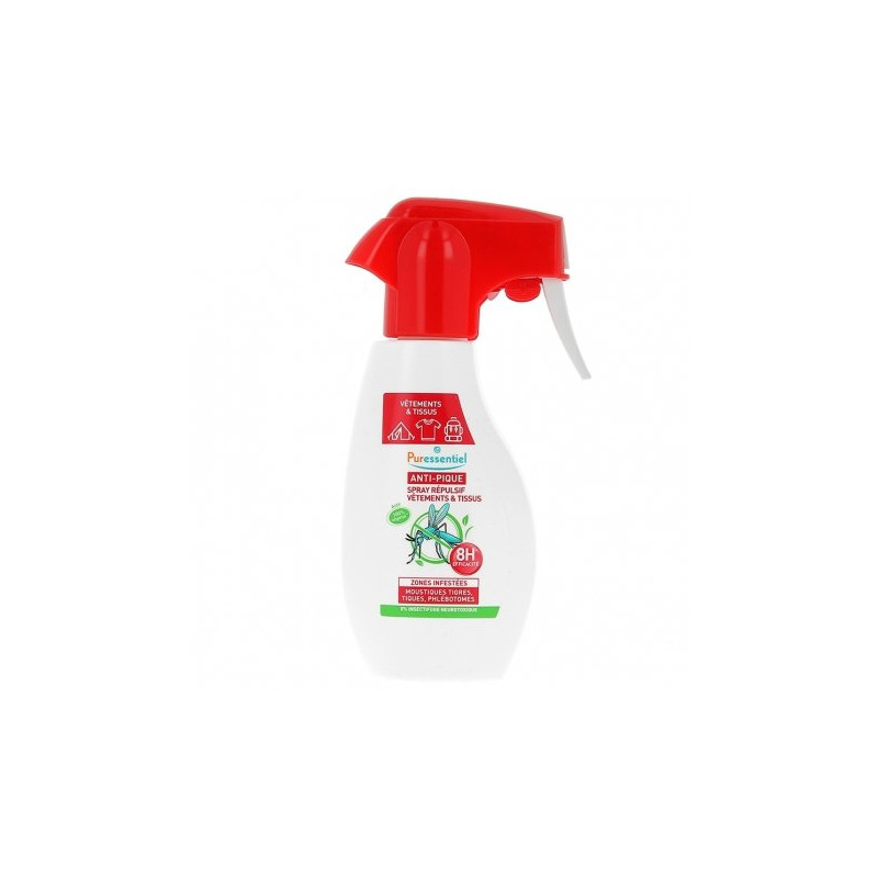 Puressentiel Anti-Pique Spray Répulsif Anti-Moustiques Textiles 150ml Puressentiel Anti-Pique Spray Répulsif Anti-Moustiques Textiles 150ml