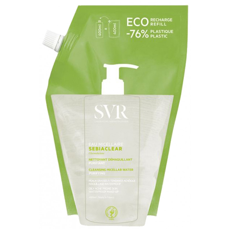Svr Sebiaclear Eau Micellaire Éco-Recharge 400 ml Svr Sebiaclear Eau Micellaire Éco-Recharge 400 ml