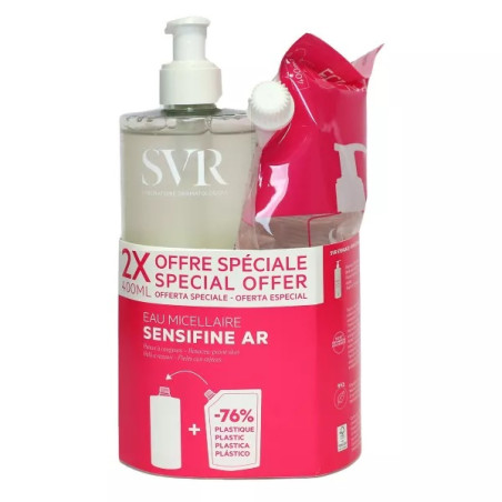 Svr Sensifine AR eau micellaire démaquillante 400ml + eco recharge 400ml