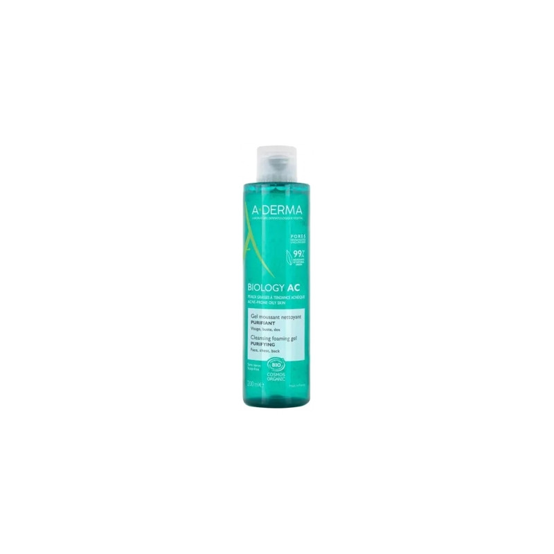 Aderma Biology AC Gel Moussant Nettoyant Purifiant Bio 200 ml