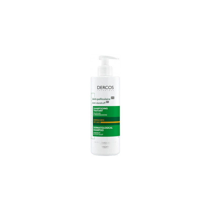 Dercos Shampoing Traitant Anti-Pelliculaire Cheveux Secs 390 ml