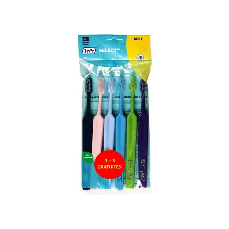 Tepe Pack 6 Brosses à dents Select Souples Tepe Pack 6 Brosses à dents Select Souples