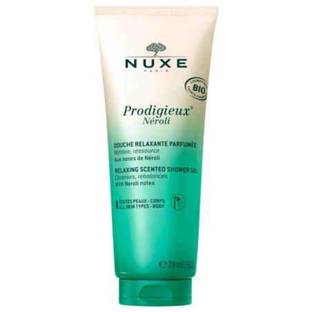 Prodigieux Néroli Douche Relaxante Parfumée Bio 200 ml