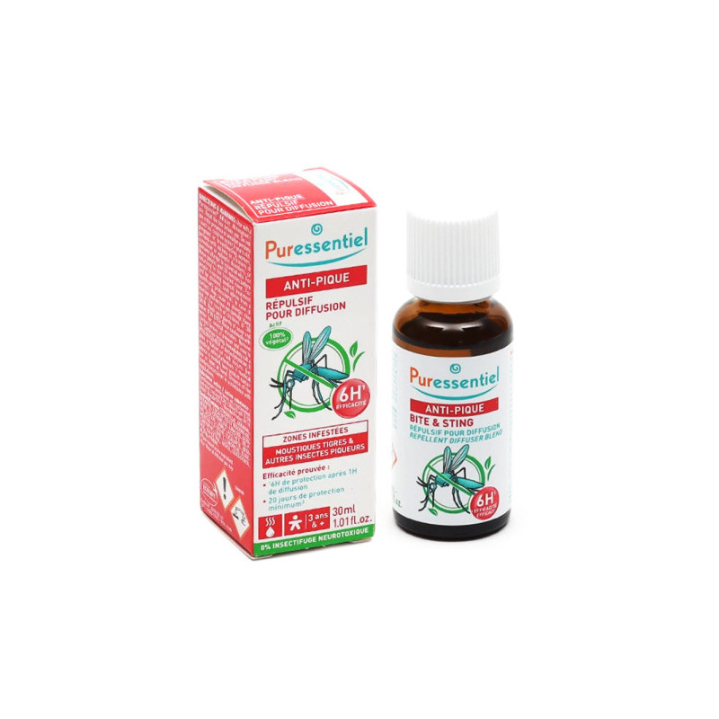 Anti Pique Répulsif pour diffusion Puressentiel - flacon de 30 ml Anti Pique Répulsif pour diffusion Puressentiel - flacon de 30 ml