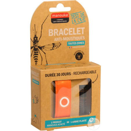 MANOUKA BRACELET MOUSTIQUES ORANGE