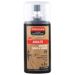 Répulsif Anti-Moustiques Corps et Visage Adulte 75 ml