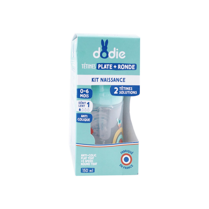DODIE KIT NAISSANCE BIBERON ANTI COLIQUE 150ML 0-6 MOIS DODIE KIT NAISSANCE BIBERON ANTI COLIQUE 150ML 0-6 MOIS