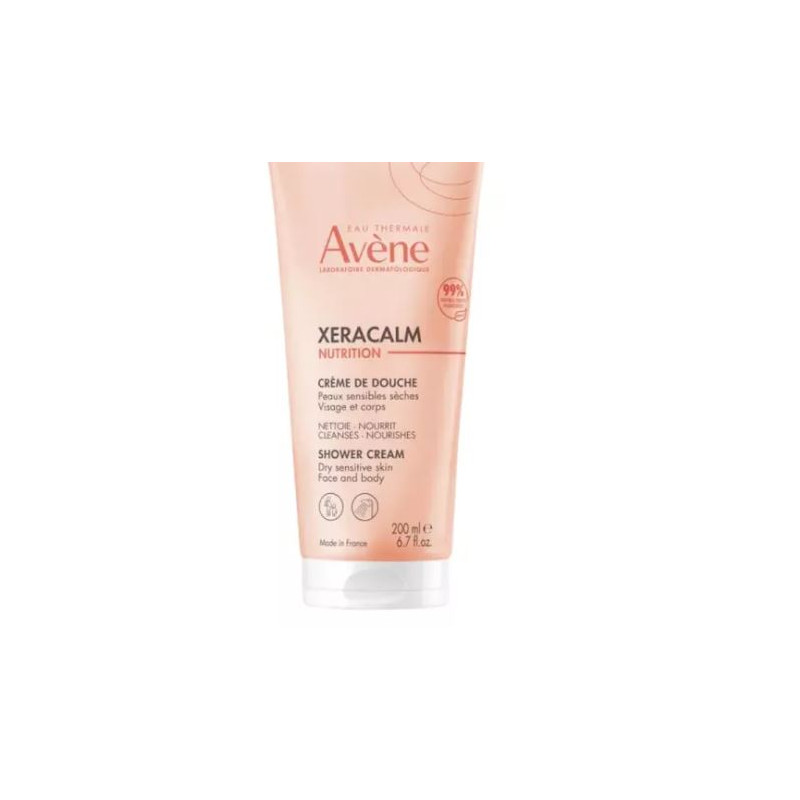 AVENE Xeracalm Nutrition Crème de Douche 200ml - Peaux Sensibles Sèches Visage et Corps