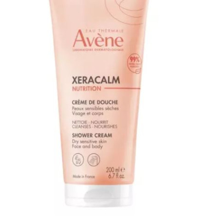 AVENE Xeracalm Nutrition Crème de Douche 200ml - Peaux Sensibles Sèches Visage et Corps