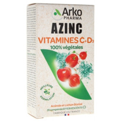 Arkopharma
Azinc Vitamines C + D3 20 Comprimés Effervescents