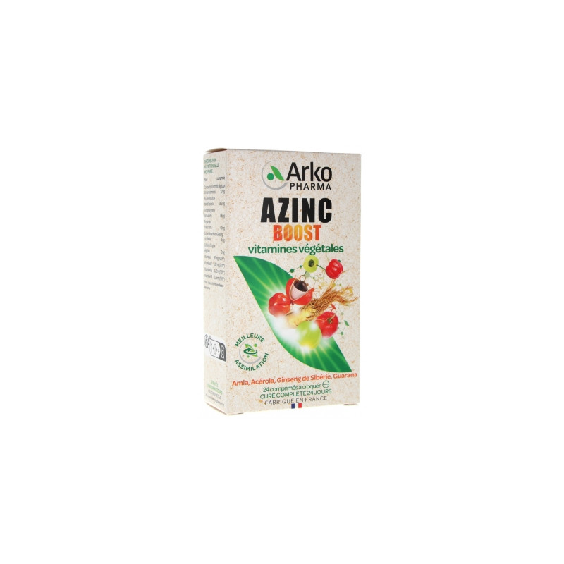 Arkopharma
Azinc Boost Vitamines Végétales 24 Comprimés à Croquer