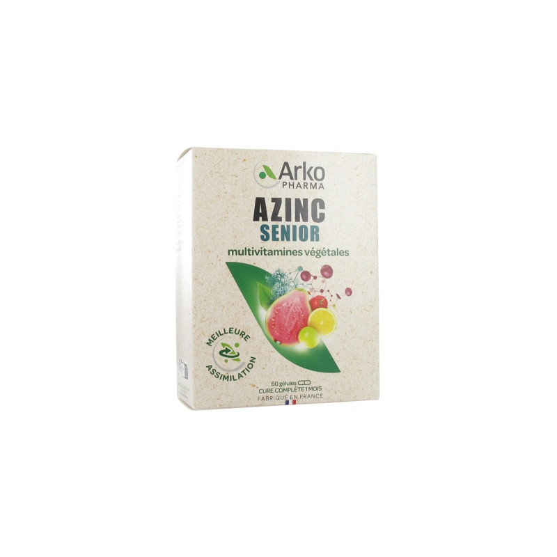 Arkopharma
Azinc Senior Multivitamines Végétales 60 Gélules Arkopharma
Azinc Senior Multivitamines Végétales 60 Gélules