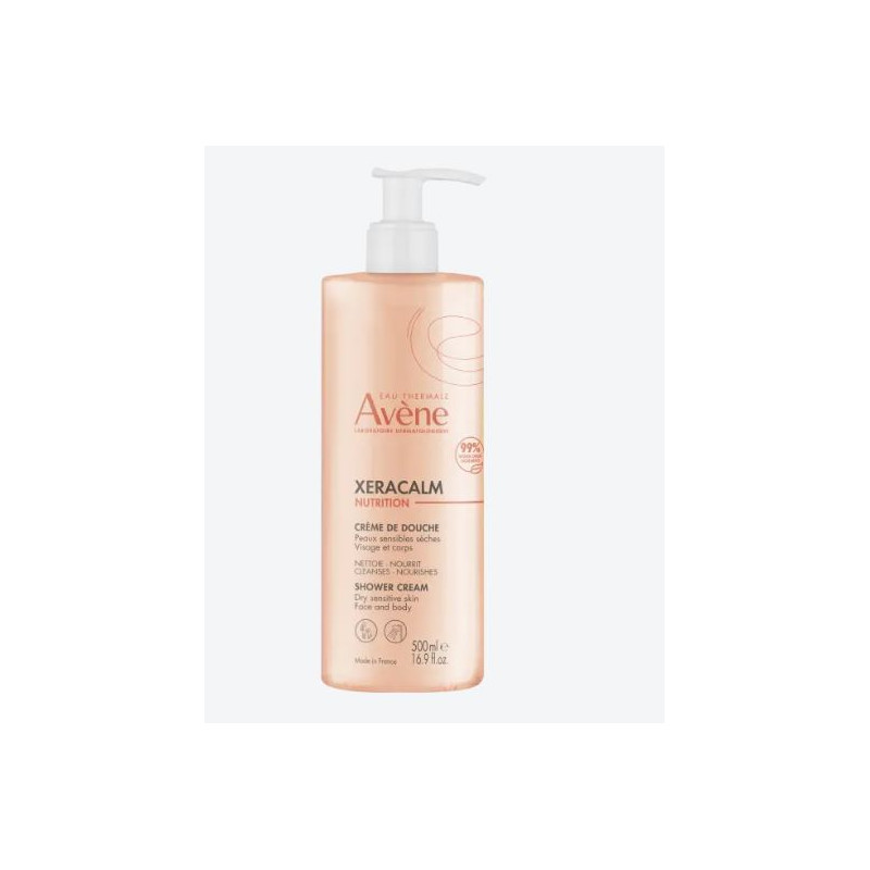 AVENE Xeracalm Nutrition Crème de Douche 500ml - Peaux Sensibles Sèches Visage et Corps