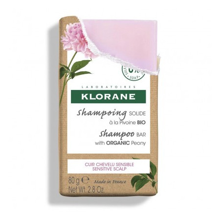 Klorane Shampoing solide à la pivoine Bio - 80g