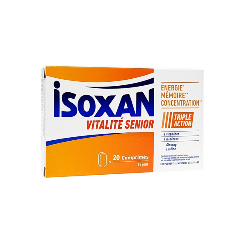 Isoxan Vitalité senior 20 comprimés Isoxan Vitalité senior 20 comprimés
