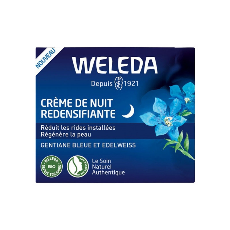 Weleda Crème de Nuit Redensifiante Gentiane Bleue et Edelweiss 40 ml Weleda Crème de Nuit Redensifiante Gentiane Bleue et Edelweiss 40 ml
