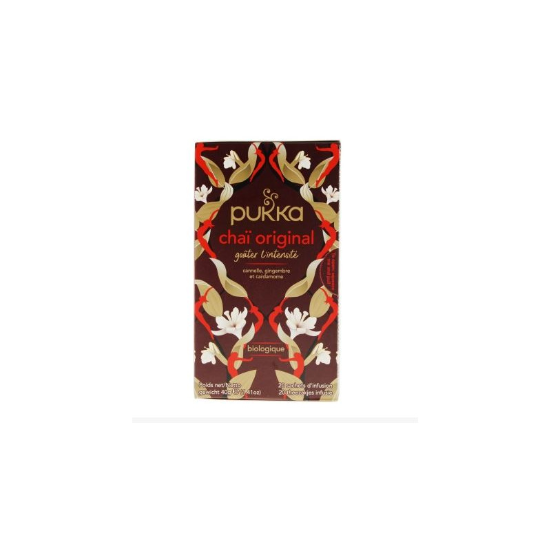 Pukka
Chaï Original Bio 20 sachets Pukka
Chaï Original Bio 20 sachets