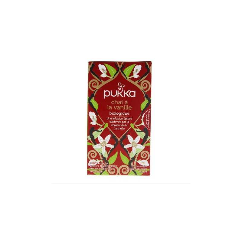Pukka
Chaï à la Vanille Bio 20 sachets Pukka
Chaï à la Vanille Bio 20 sachets