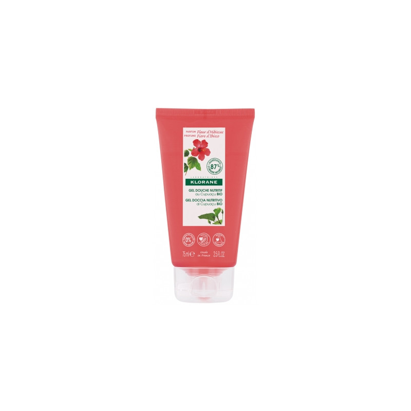 Klorane Gel Douche Nutritif au Cupuaçu Bio Fleur d'Hibiscus 75 ml