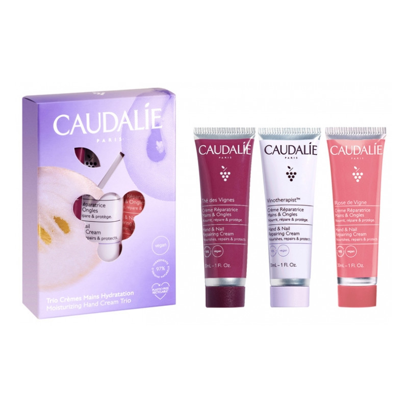 Caudalie
Coffret Trio Crèmes Mains Hydratation Caudalie
Coffret Trio Crèmes Mains Hydratation