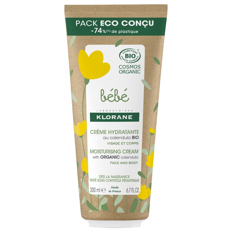 Klorane Bébé Crème Hydratante Bio 200 ml