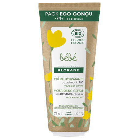Klorane Bébé Crème Hydratante Bio 200 ml